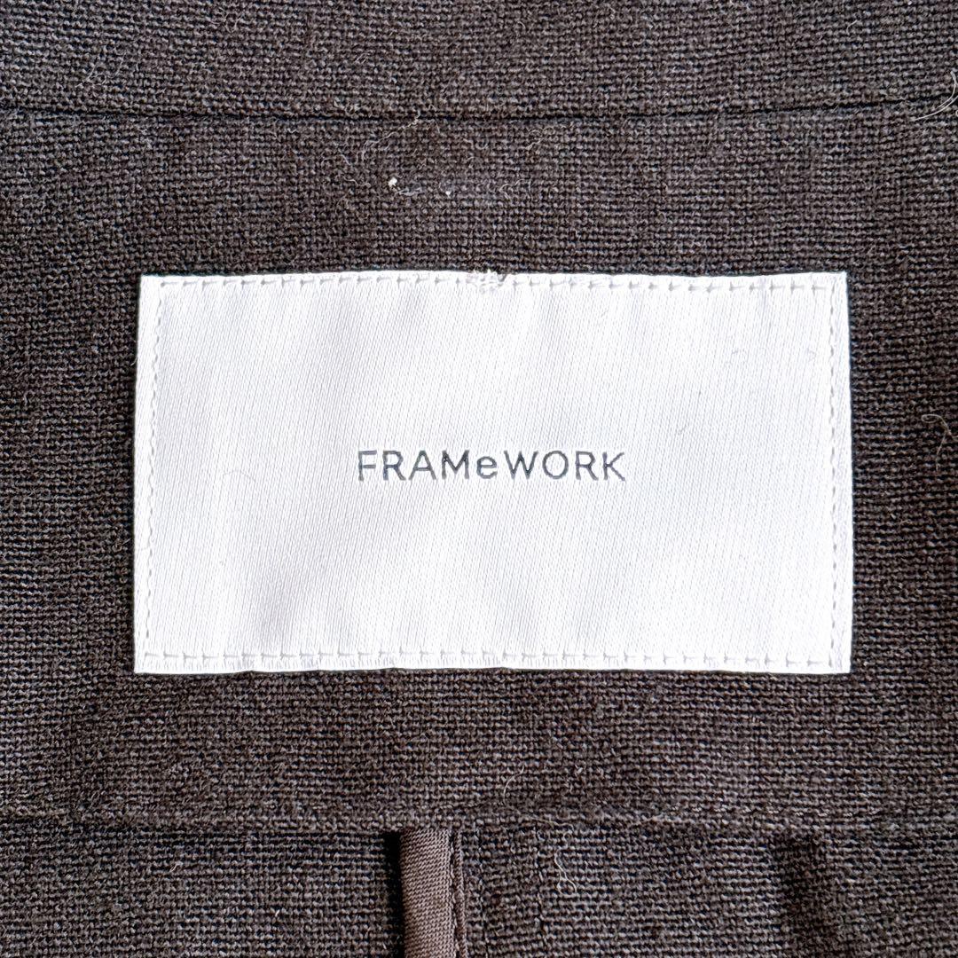 menmen様　24SS 完売品✨FRAMeWORK 綿麻プレーンコート