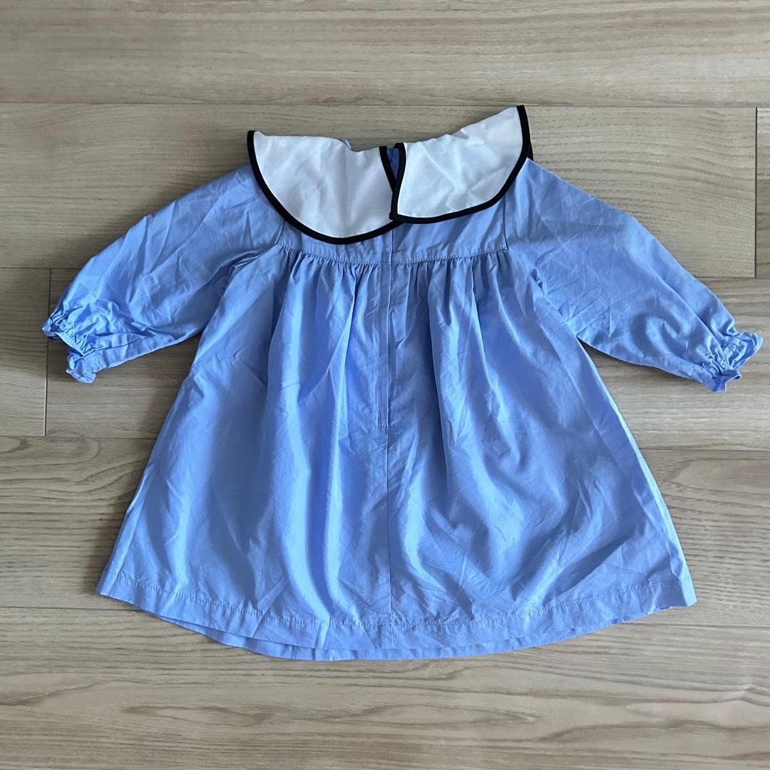 m*ぇ様 ほぼ新品　ファミリア　長袖ワンピース　80