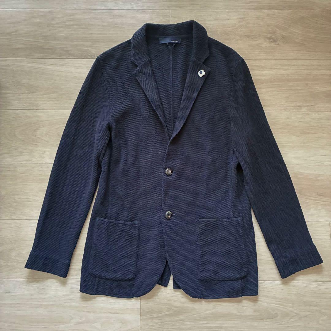 LARDINI／コットンジャガードニットジャケット