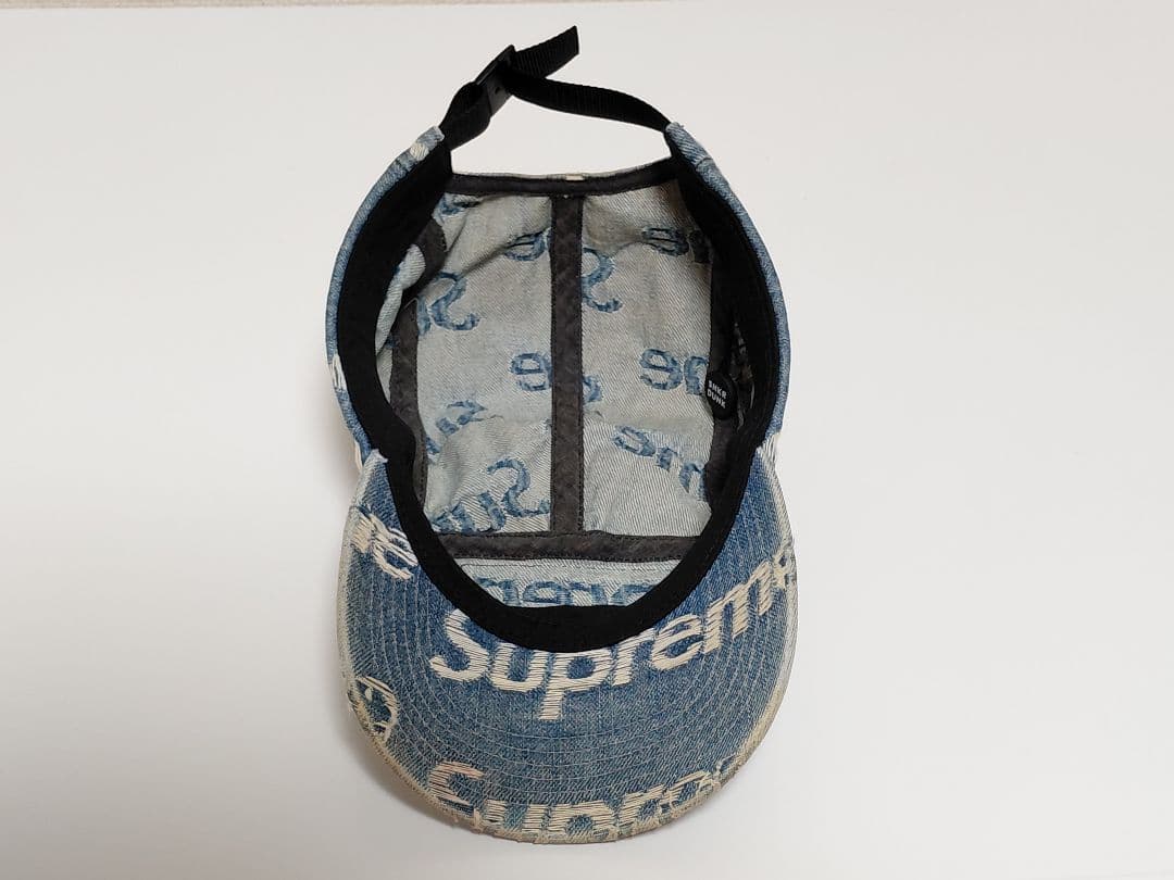 【美品】 Supreme　Frayed　Logos　Denim　Camp　Cap