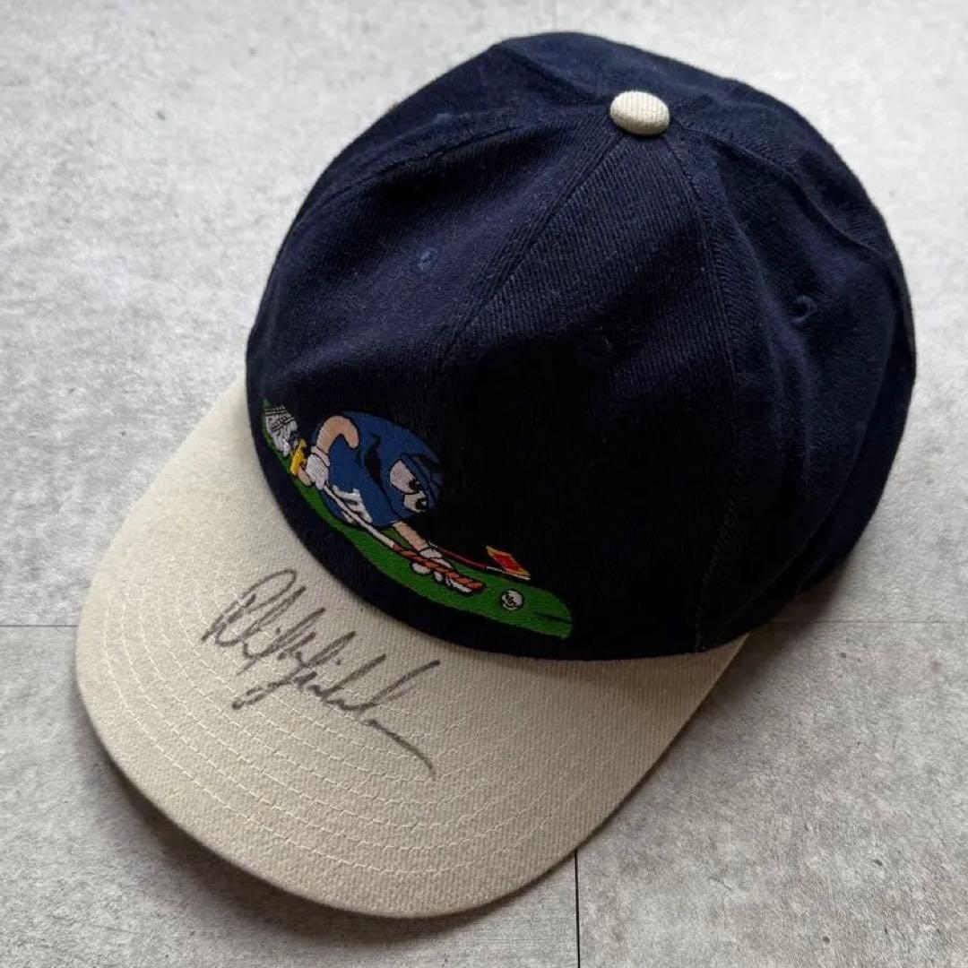 90s キャップ 90年代 CAP 古着 ツートーン キャラクター