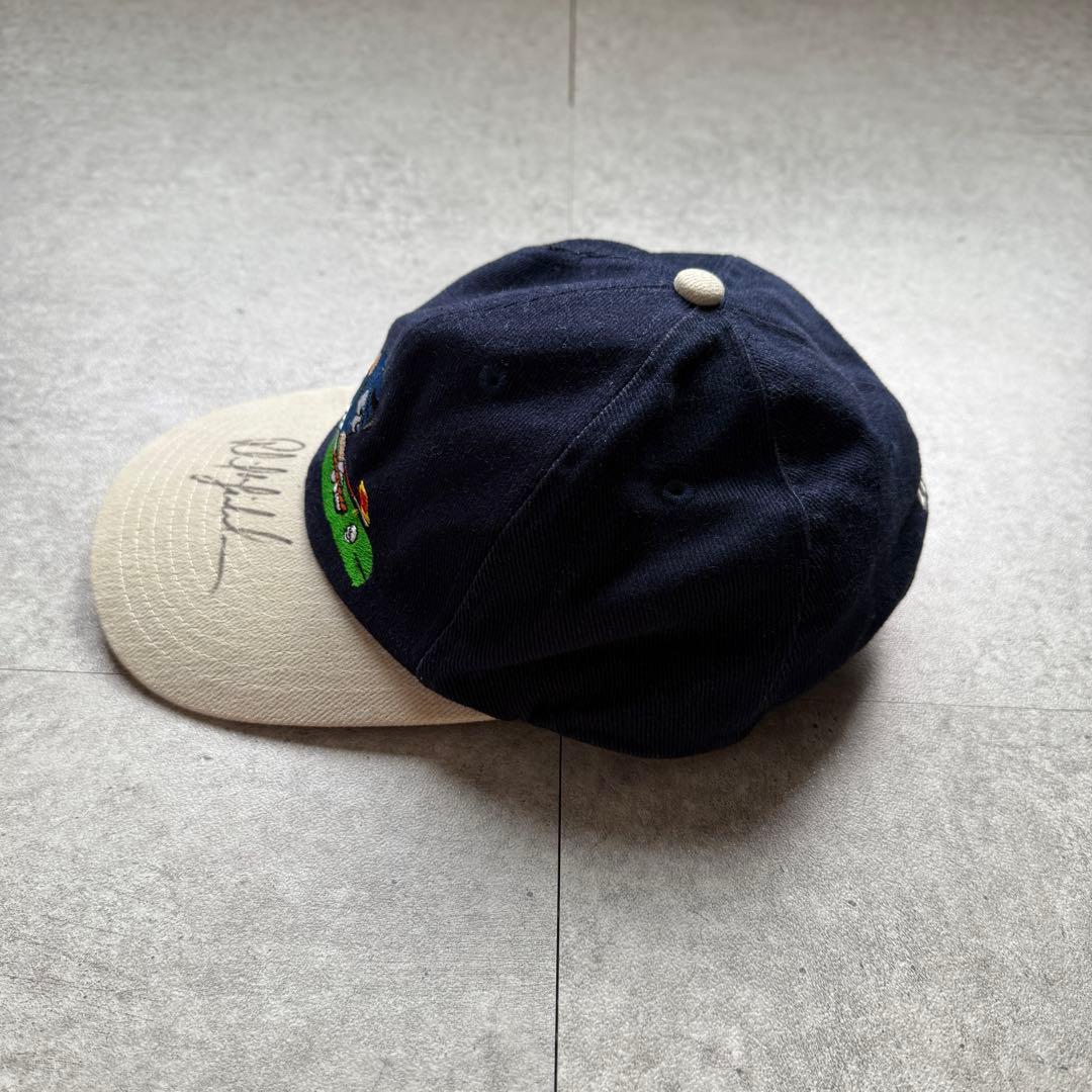 90s キャップ 90年代 CAP 古着 ツートーン キャラクター