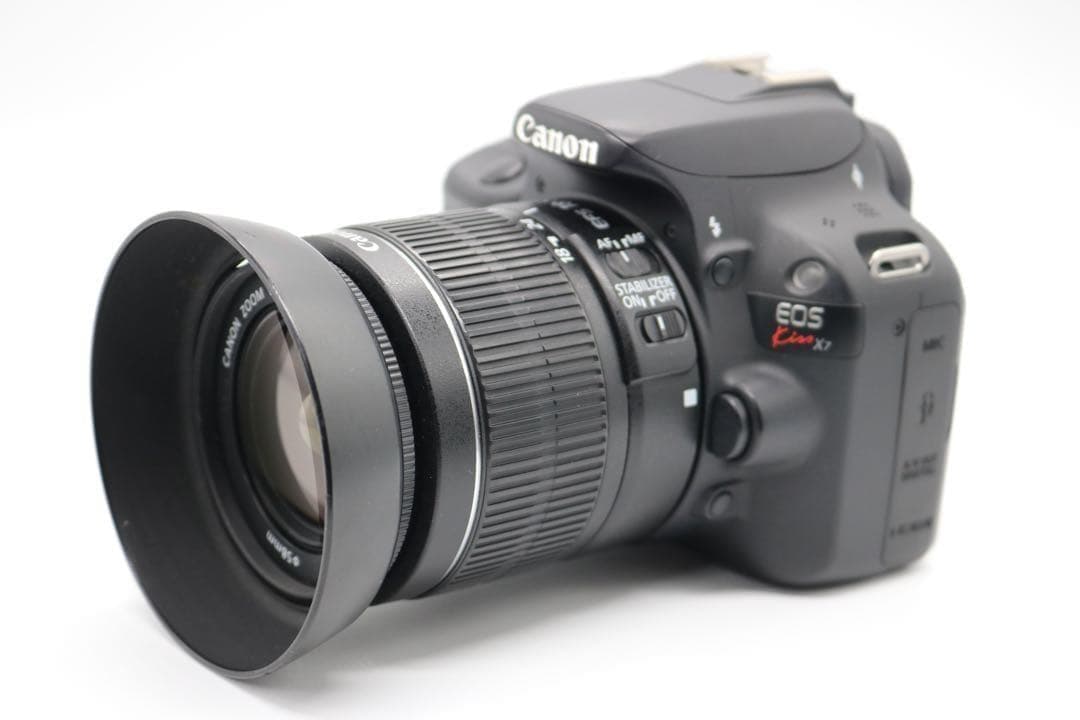 美品 【Canon EOS Kiss X7 ダブルレンズセット】 安心保証あり