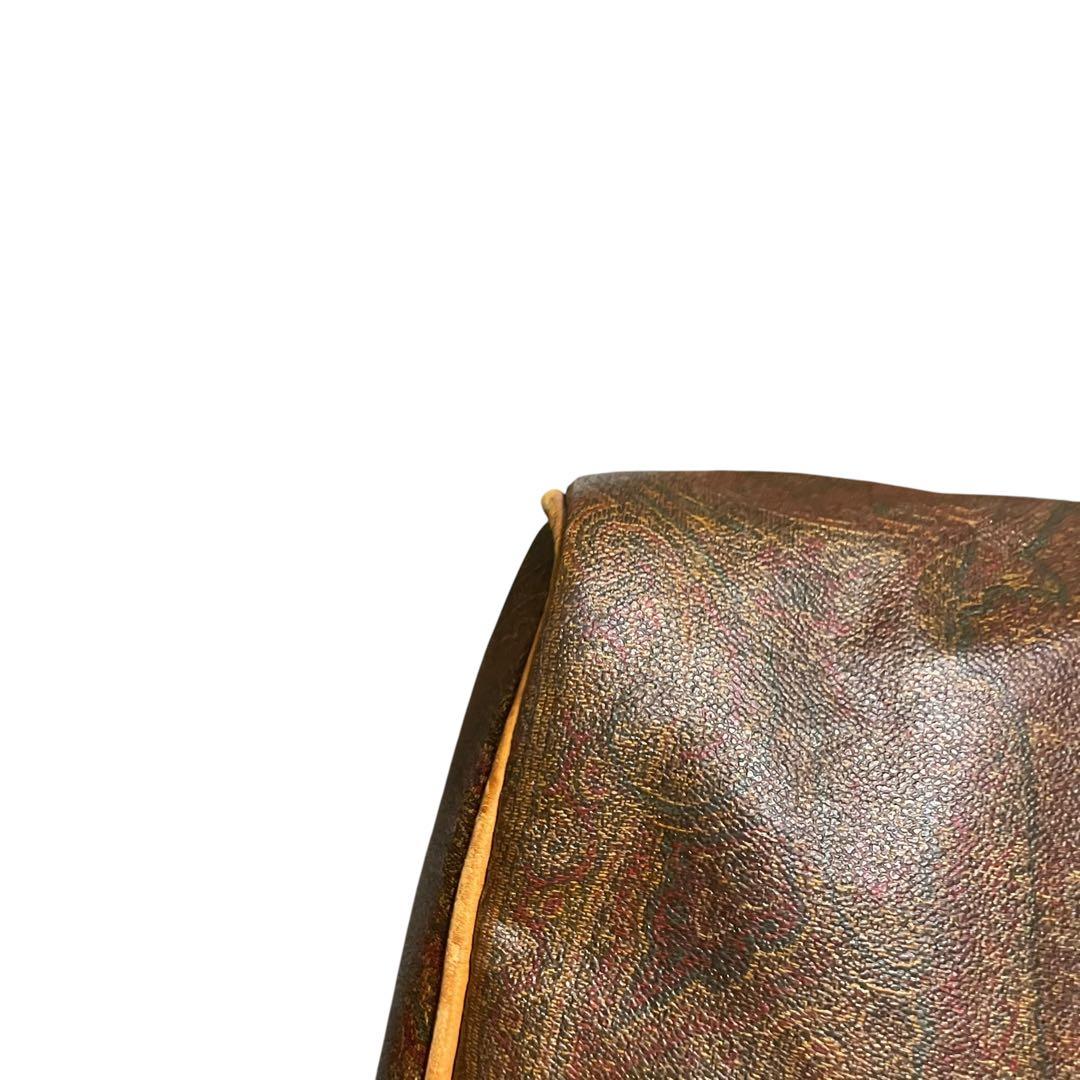 【大容量】ETRO エトロ　ボストンバッグ　ペイズリー柄　PVC 2way