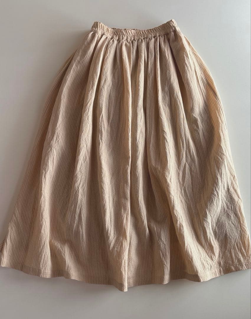 【期間限定値下げ】ichi Antiquites ストライプ柄 あったかスカート