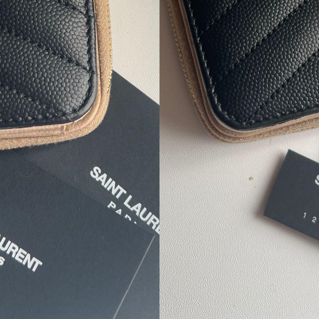 221 美品 SAINTLAURENT イヴサンローラン 2つ折り財布