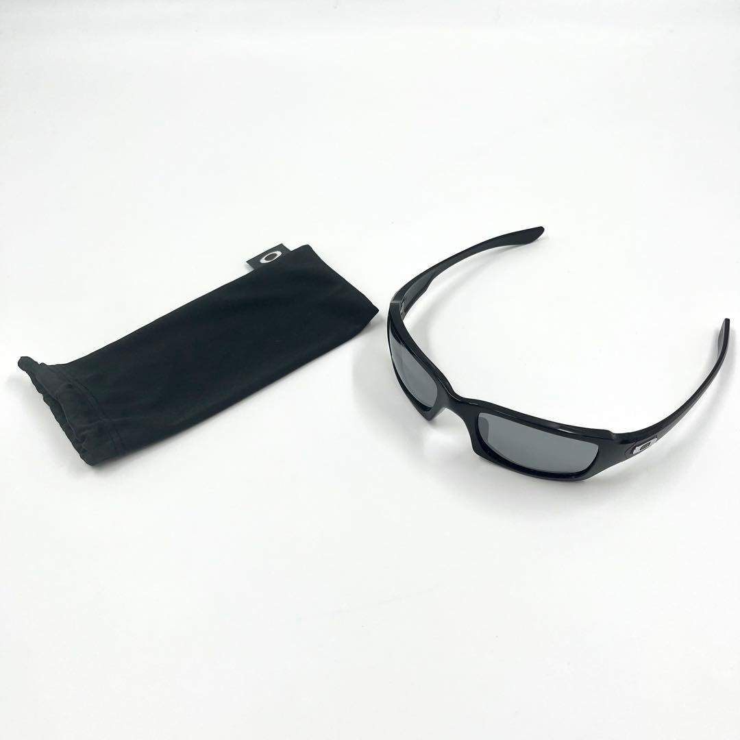 【美品】 オークリー ファイブススクエアードサングラス 偏光レンズ ブラック