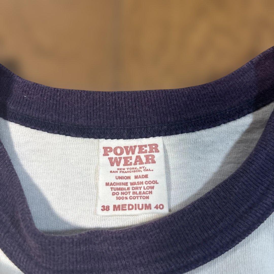 フリーホイーラーズ POWER WEAR リンガーTシャツ 38 MEDIUM
