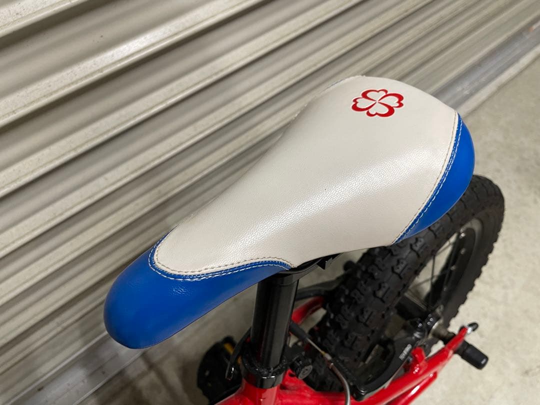 【Popi】ヨツバサイクル　14インチ レッド/ブルー