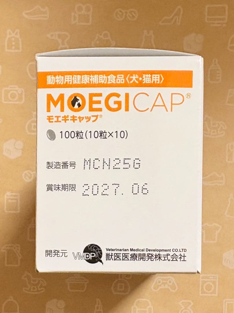 モエギキャップ 100粒×4箱 動物用健康補助食品【賞味期限:2027.06】