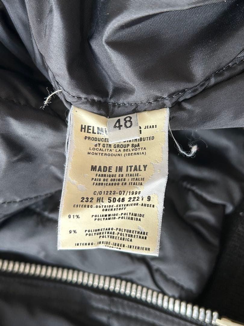d*a様 【希少】HELMUT LANG 本人期 ボンバージャケット 黒