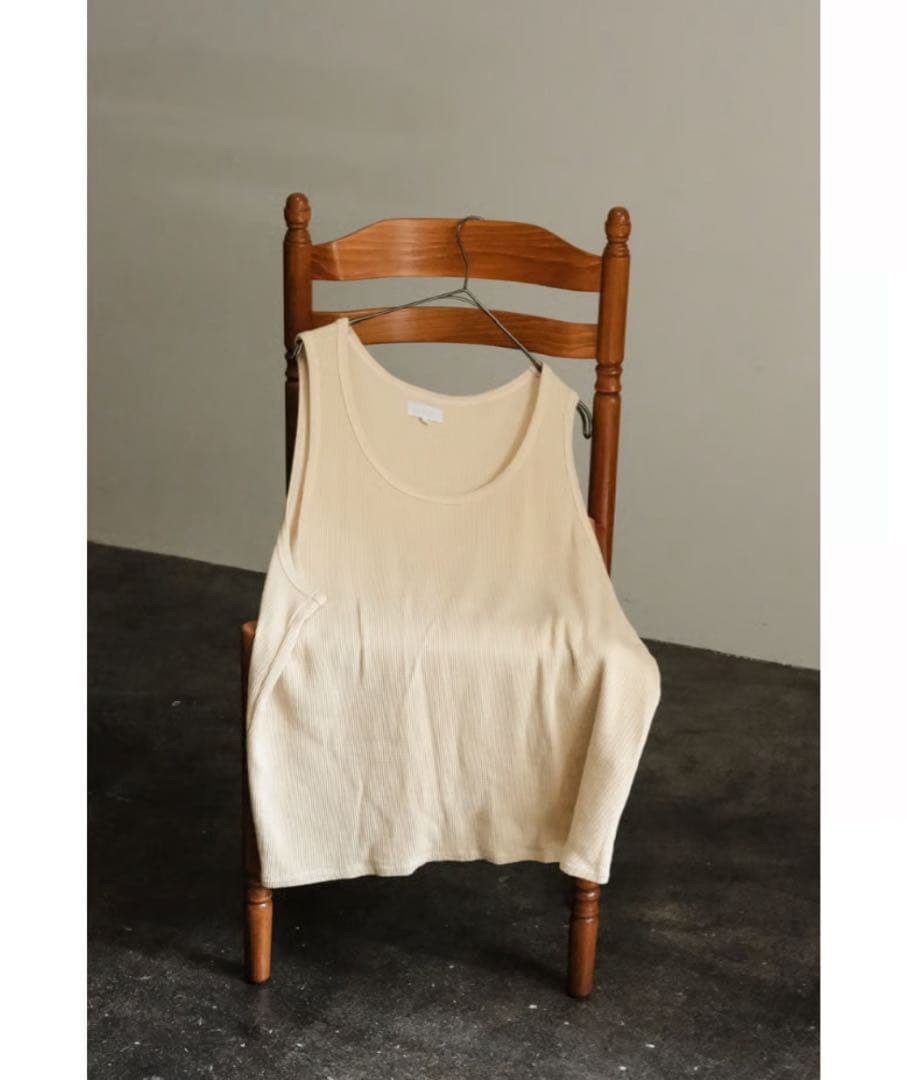 【KANEMASA PHIL. 】Waffle Tank Top（ECRU）