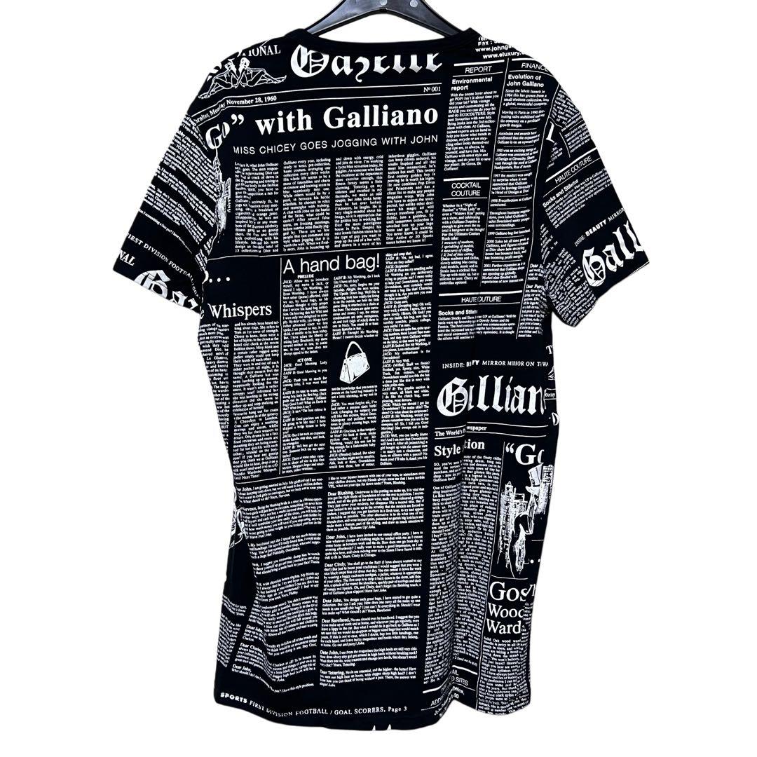 トップス John Galliano Archive News Paper T-shirt
