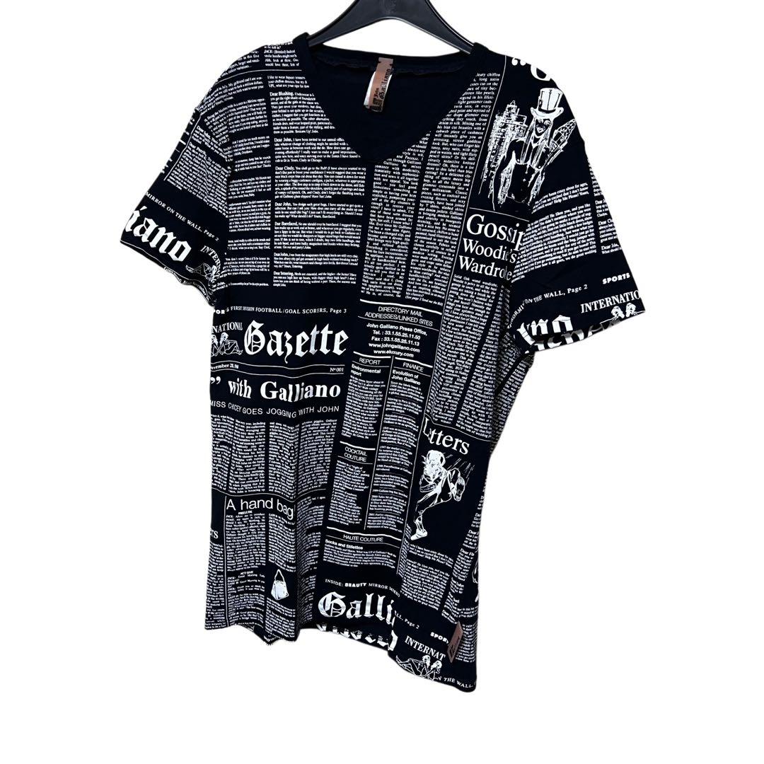 トップス John Galliano Archive News Paper T-shirt