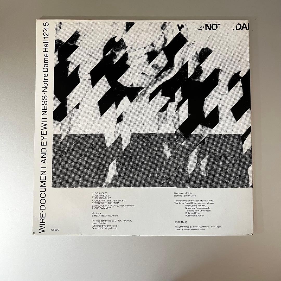 LP｜Wire – Document And Eyewitness 2枚組日本盤