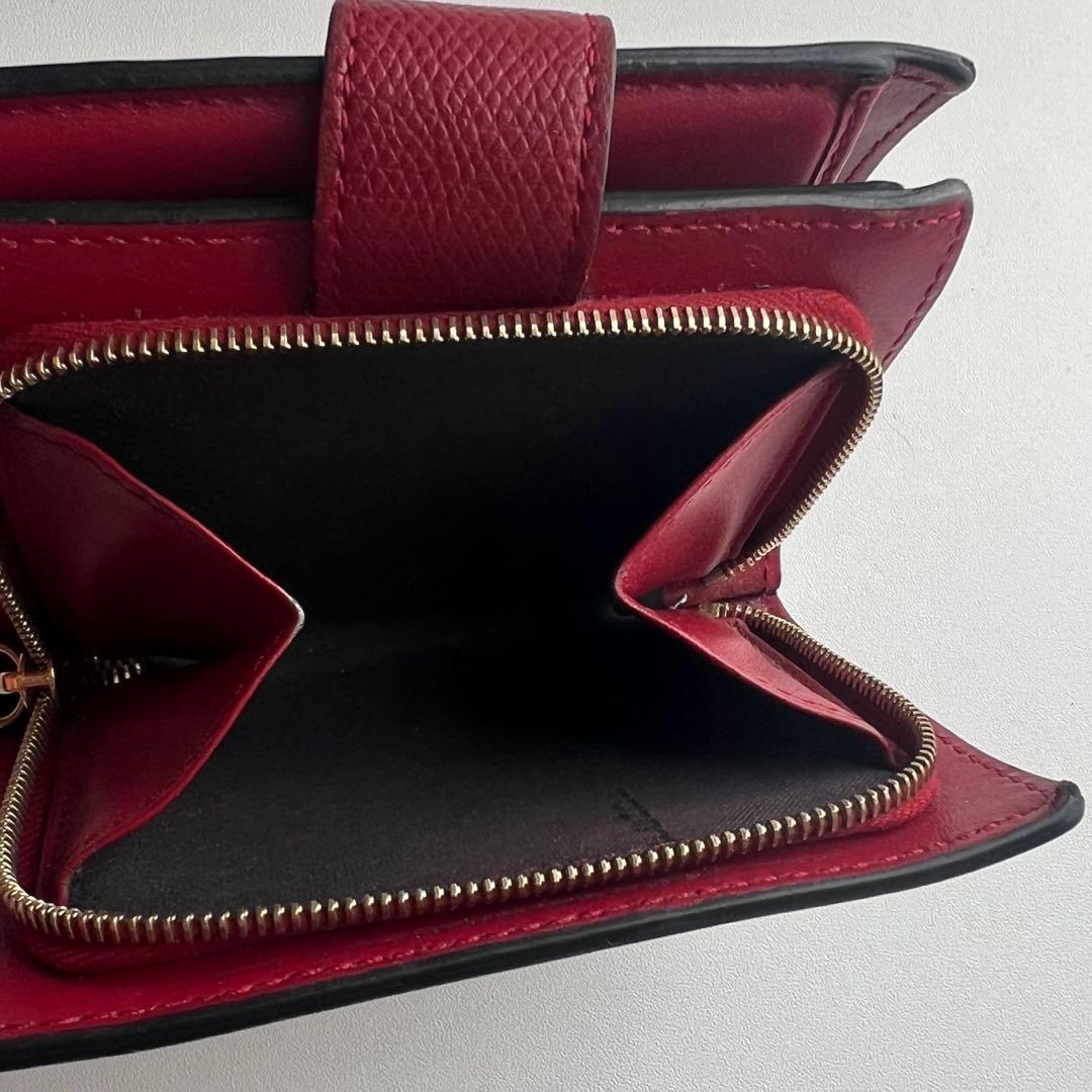 128 極上美品 FENDI フェンディ ズッカ 2つ折り財布