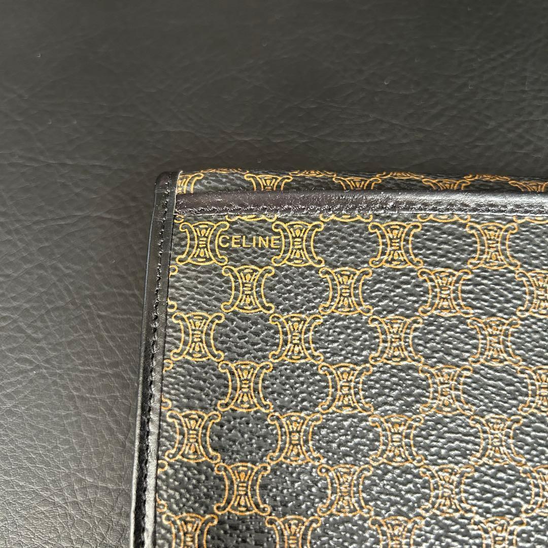 レトロ 希少 CELINE セリーヌ 長財布 マカダム柄