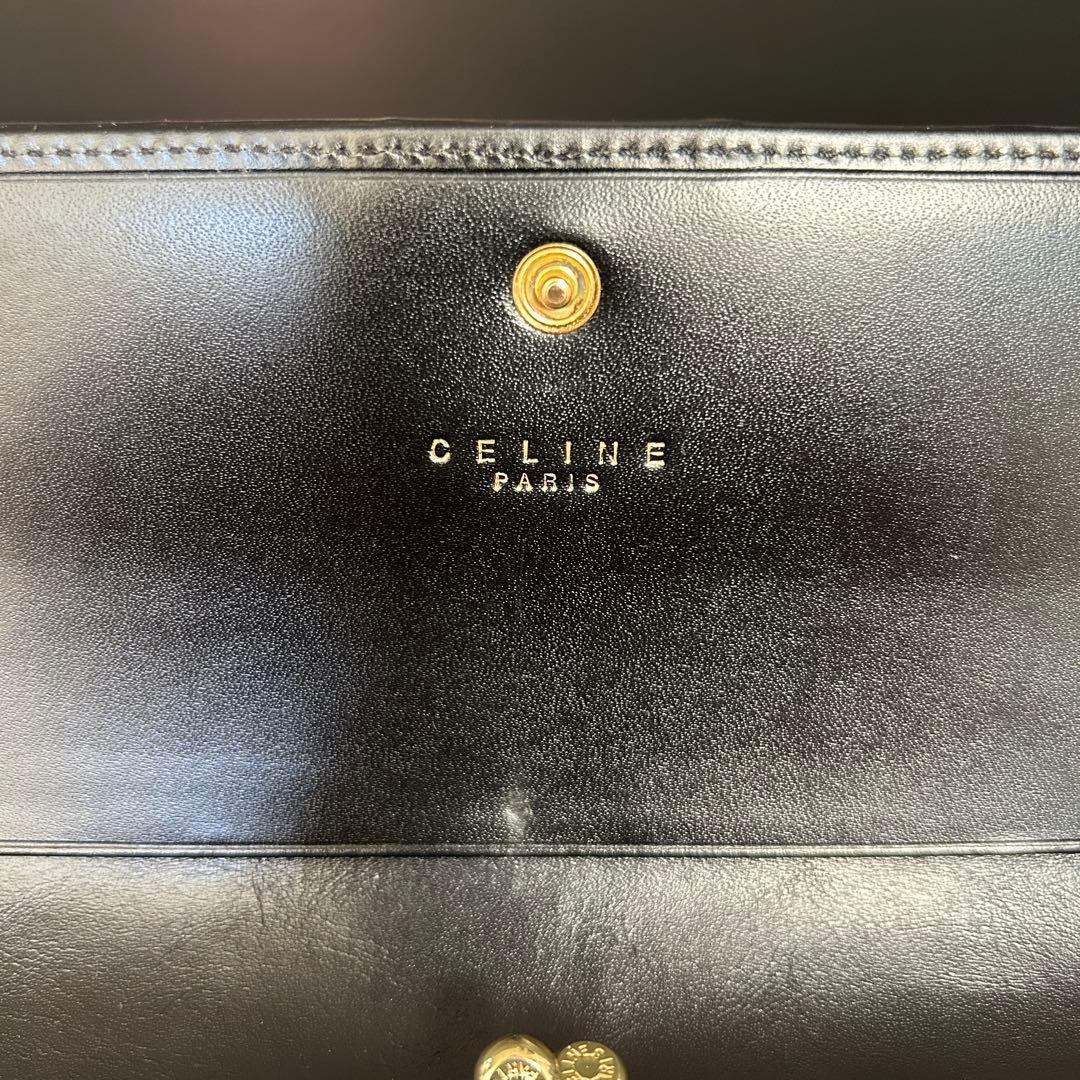 レトロ 希少 CELINE セリーヌ 長財布 マカダム柄