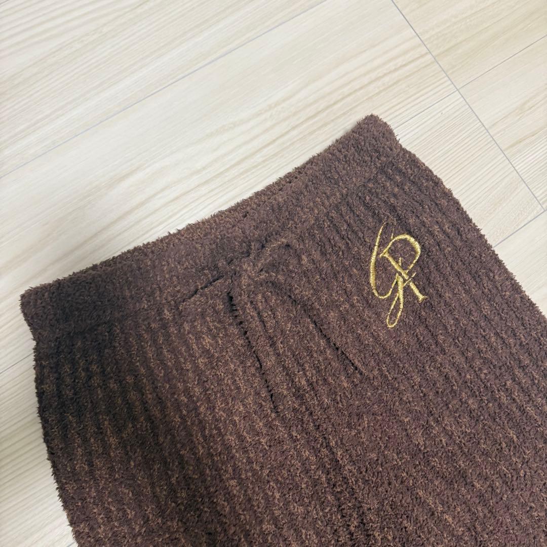 【美品✨】ジェラートピケ べビモコメランジリブ 上下セット ブラウン