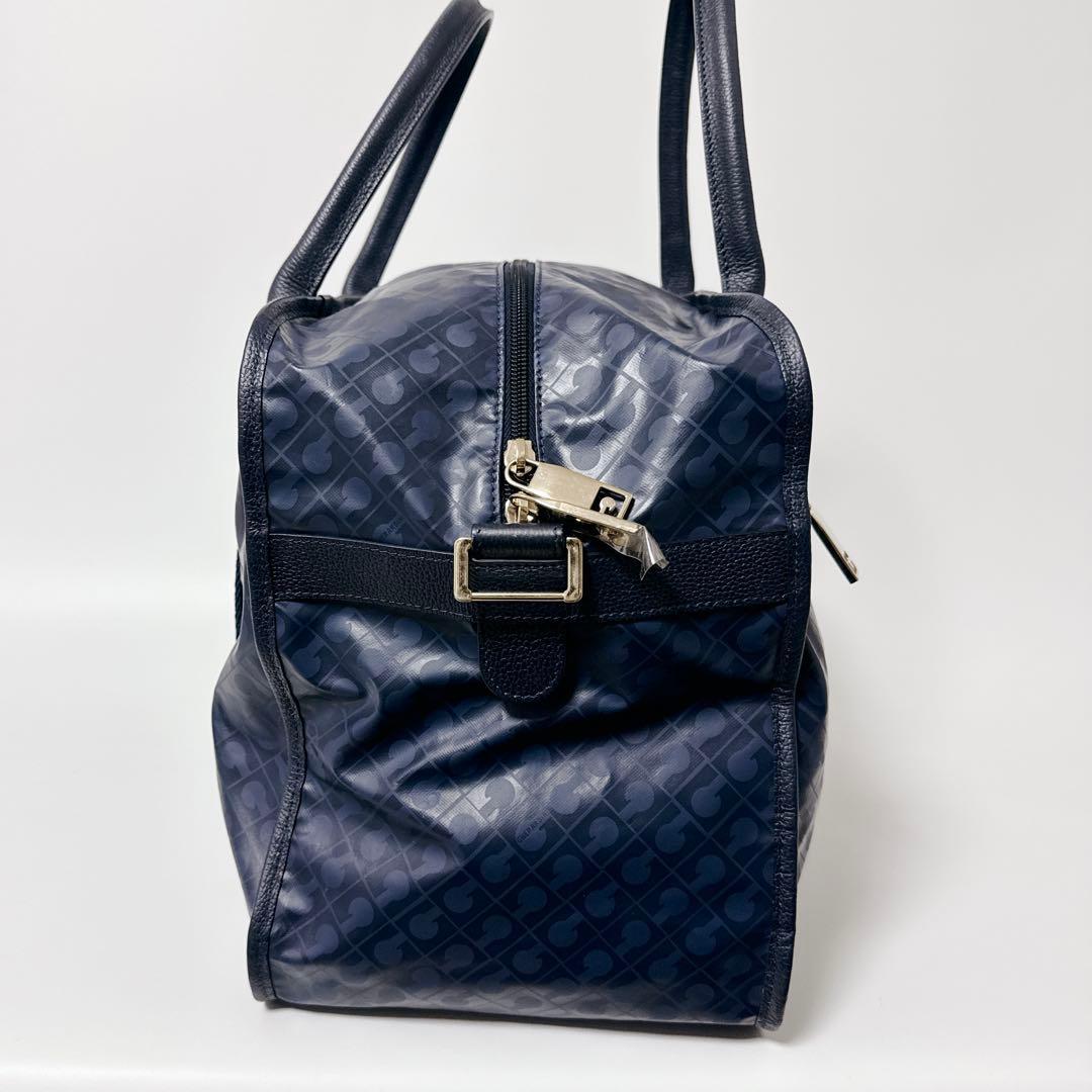 【極美品】GHERARDINI ソフティ　ボストン　ショルダー紐　ネイビー