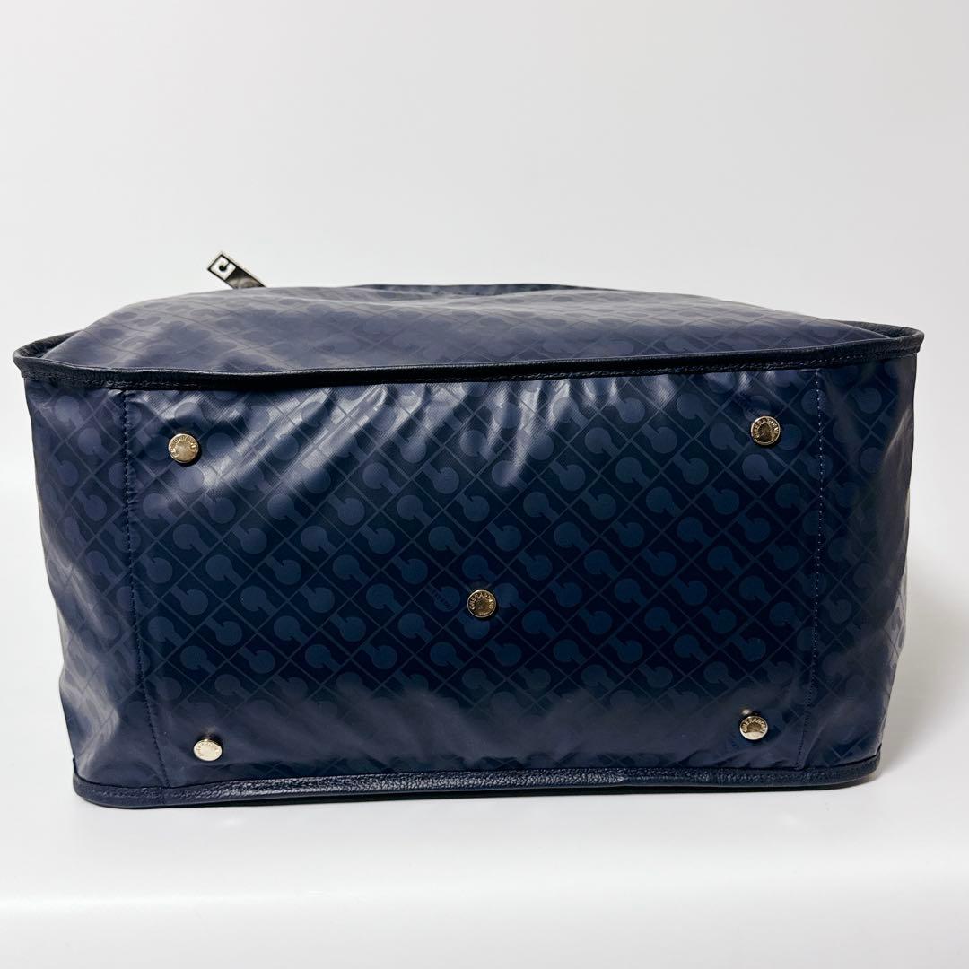 【極美品】GHERARDINI ソフティ　ボストン　ショルダー紐　ネイビー