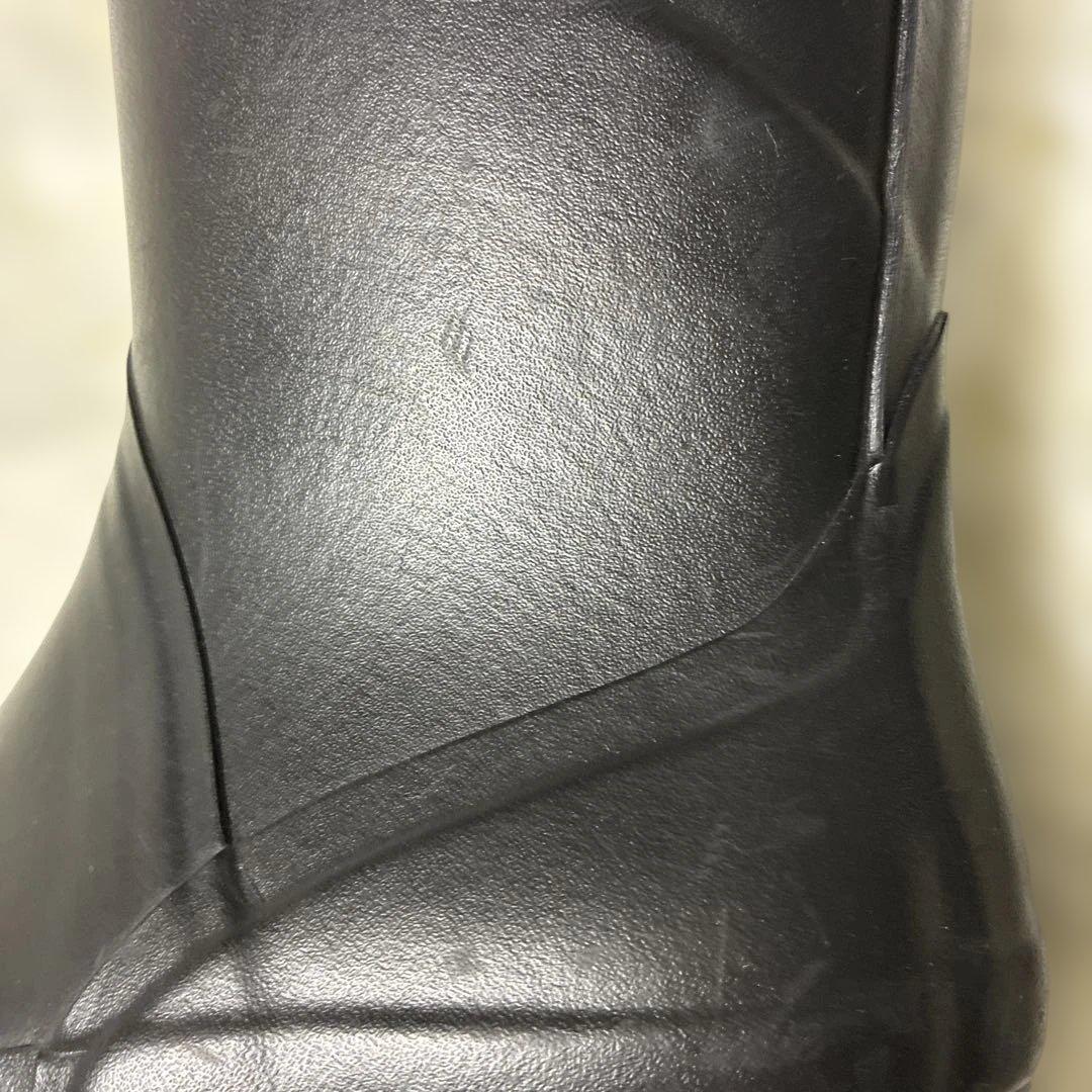 AIGLE ブラック 長靴 バックル付き24.5cm