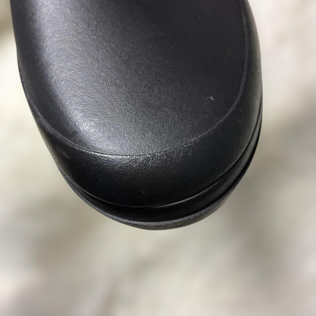 AIGLE ブラック 長靴 バックル付き24.5cm