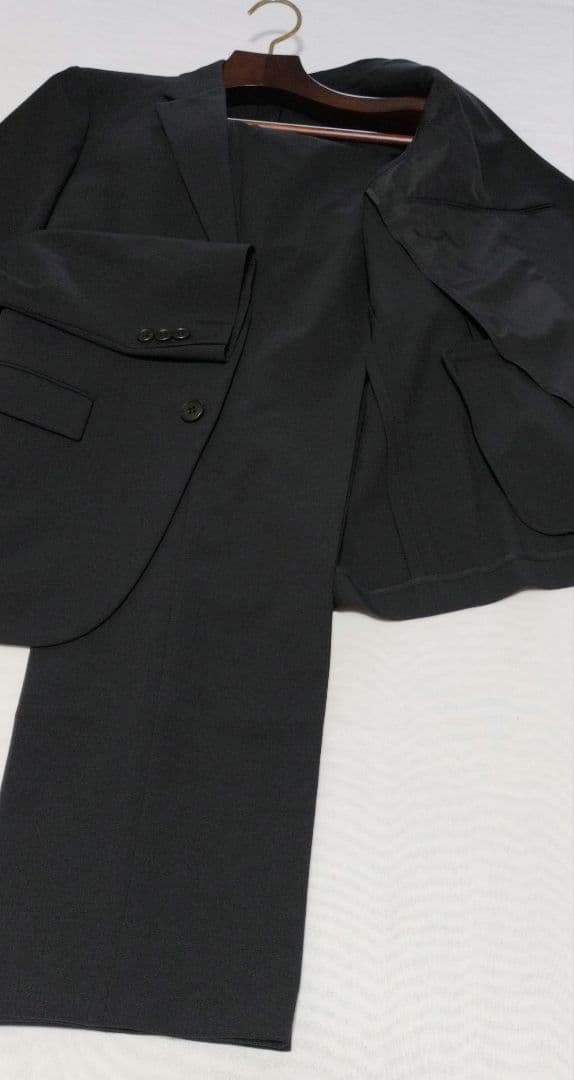 【美品】ユニクロ 感動ジャケット セットアップ ブラック
