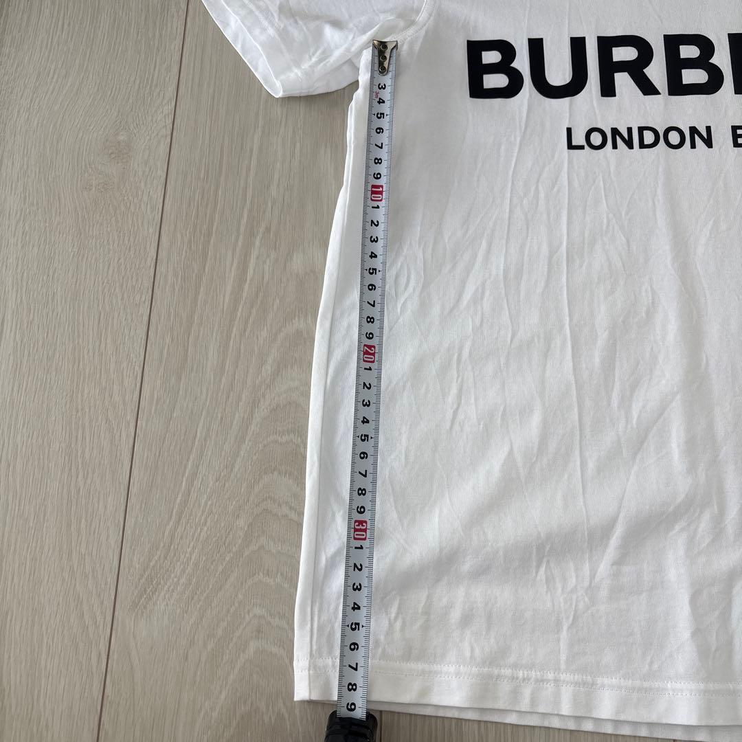 BURBERRY ロゴ入り ホワイト Tシャツ M