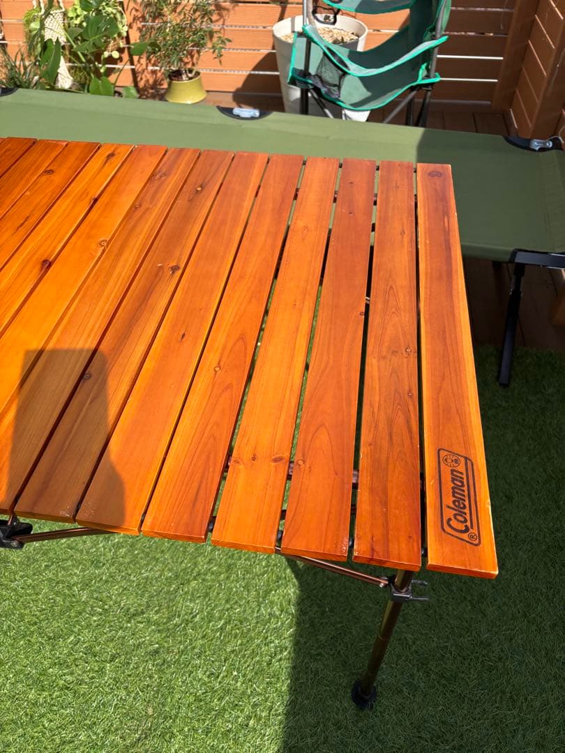 Coleman ナチュラルウッドロールテーブル クラシック　110