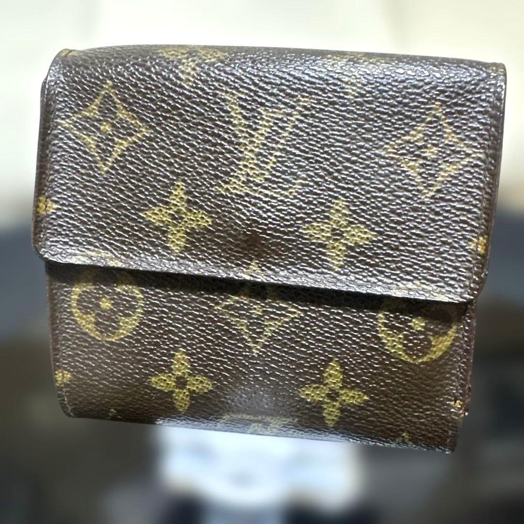 12★在庫セール/良品♪モノグラム Wホック折財布