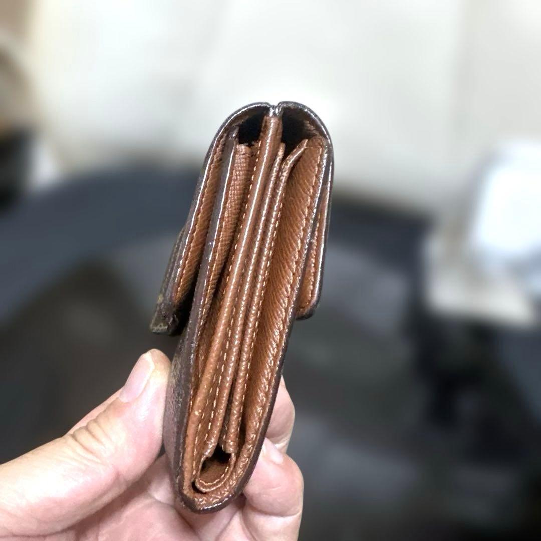 12★在庫セール/良品♪モノグラム Wホック折財布