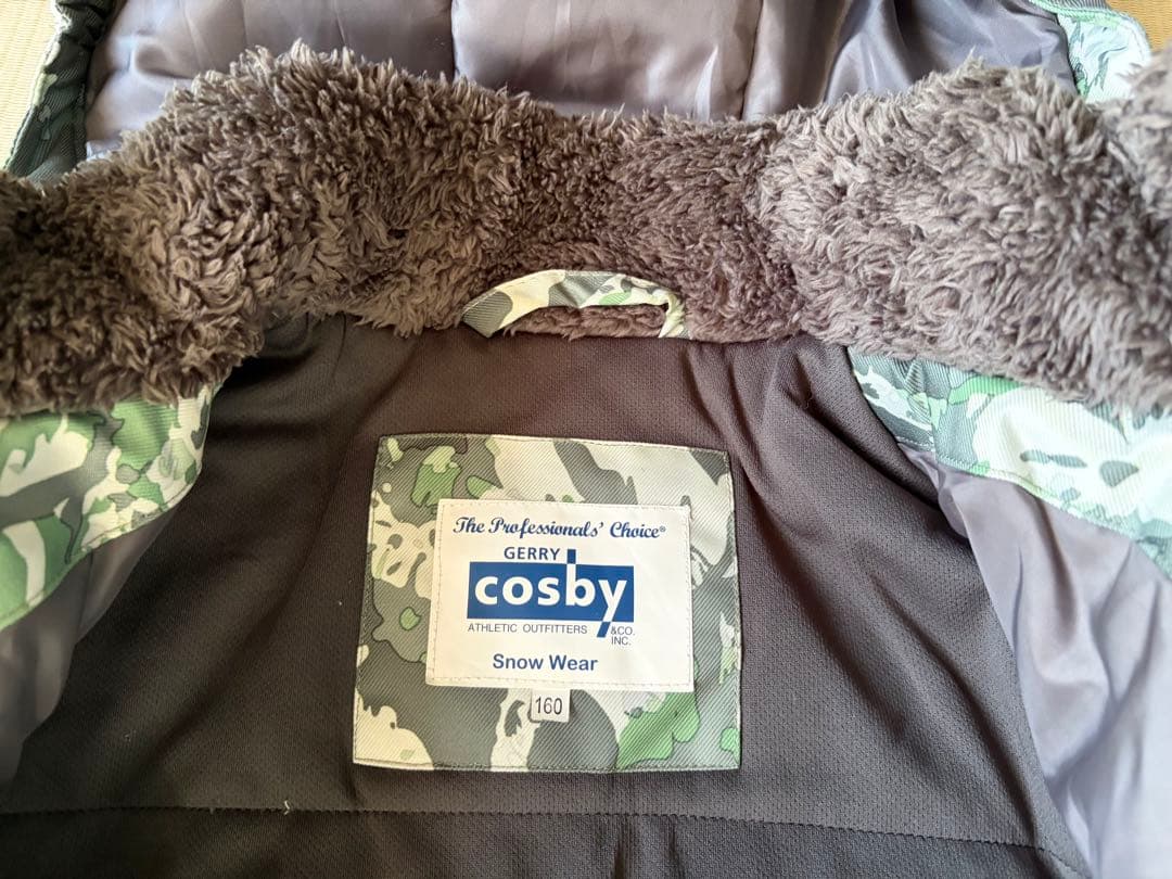 160子供用スノボウェアセット②　ケツパッドゴーグル　コスビーcosby　キッズ