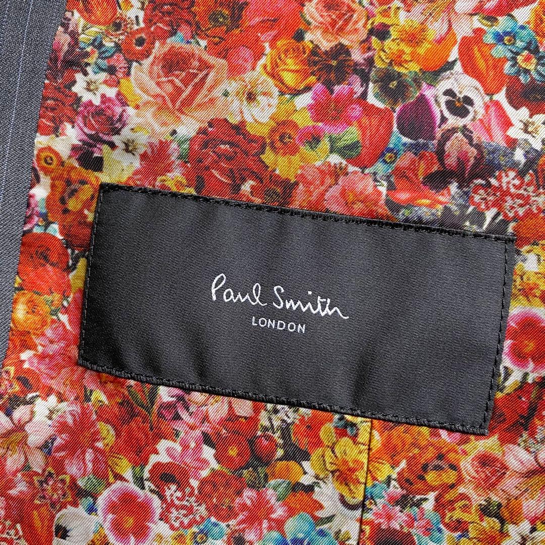 美品✨Paul smith ベスト 花柄 グレー ウール M ビジネス メンズ