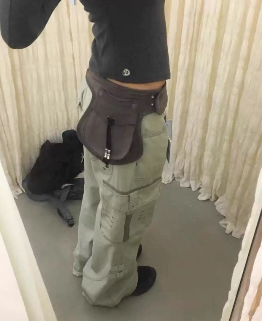 Coyseio SUEDE BELT BAG BROWN ウエストポーチ　/j4