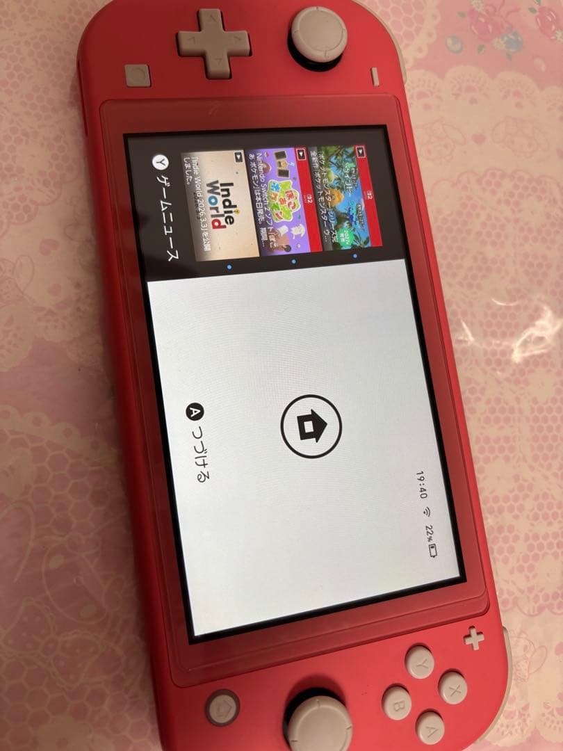 NintendoSwitch Light コーラルピンク