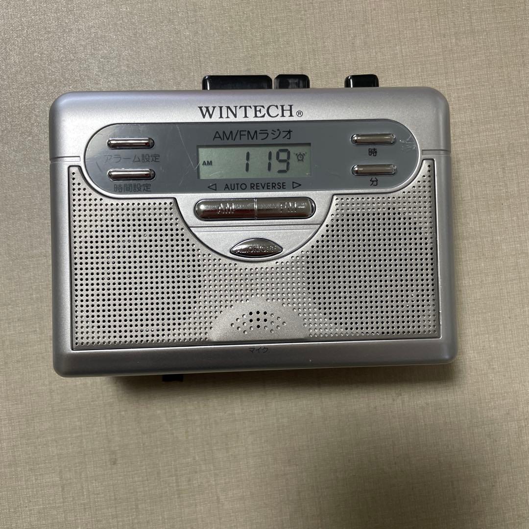 WINTECH AM/FMラジオ ポータブルカセットプレーヤー