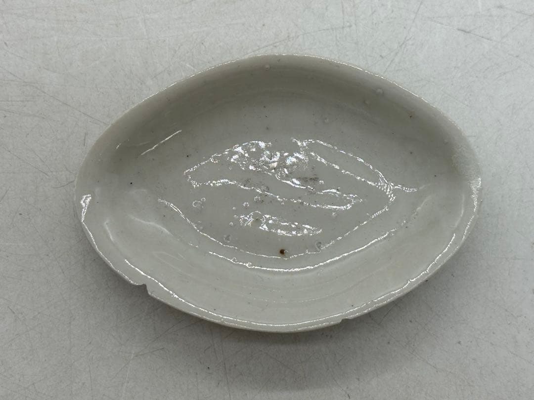 時代　白磁　菱形小皿7点　豆皿　送料込み260131