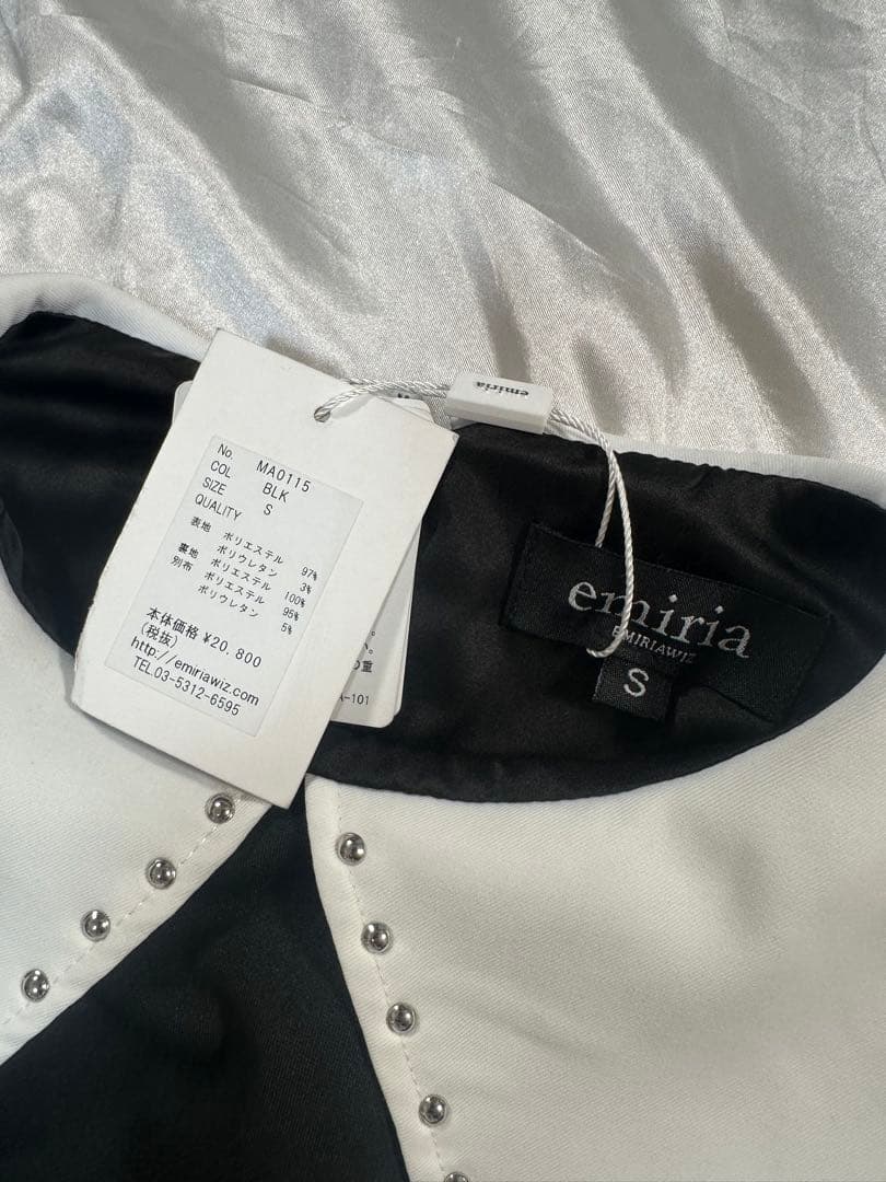 新品　EmiriaWiz エミリアウィズ　スタッズカラーフレアワンピース