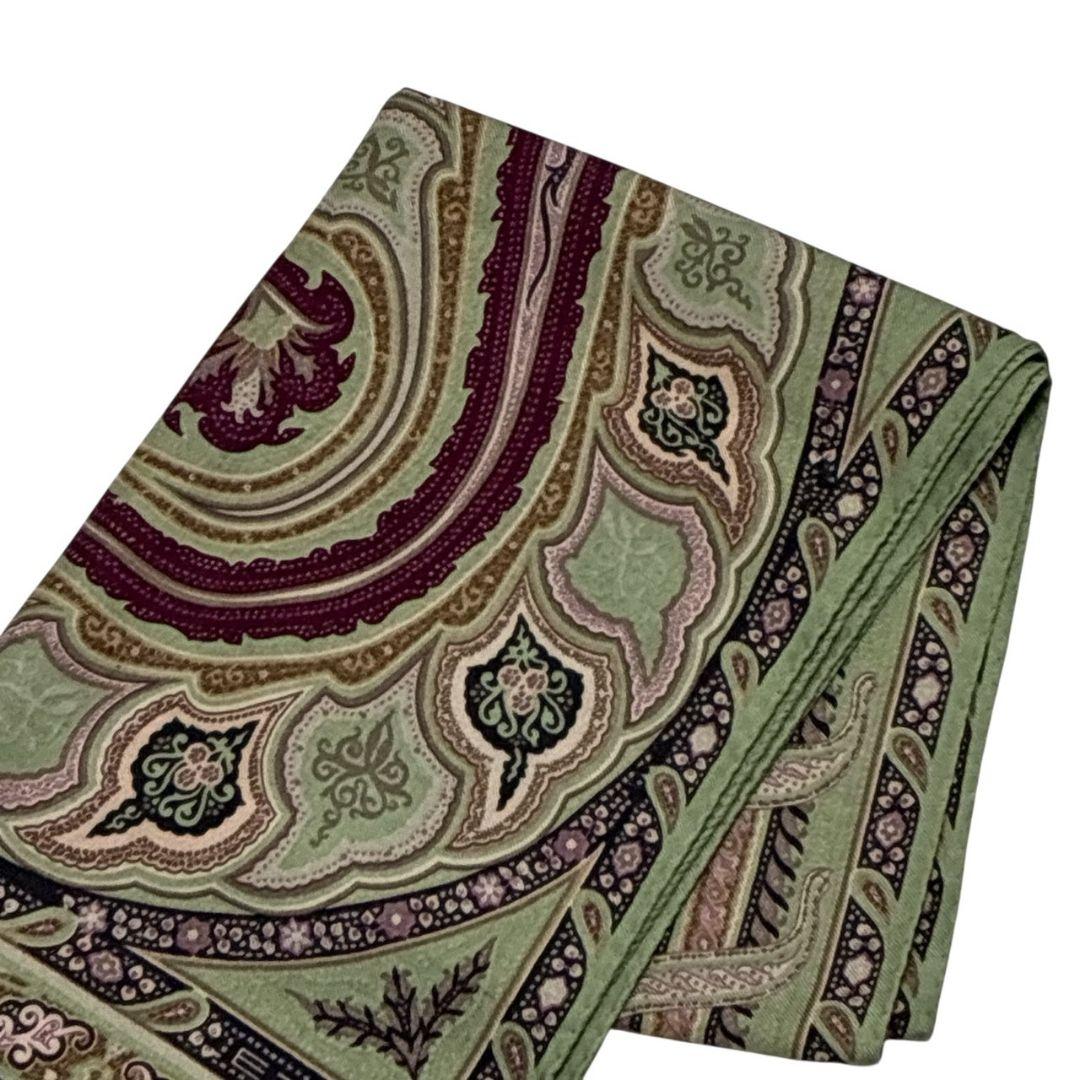 【極美品】ETRO エトロ ペイズリー柄 ロゴ 大判ストール スカーフ