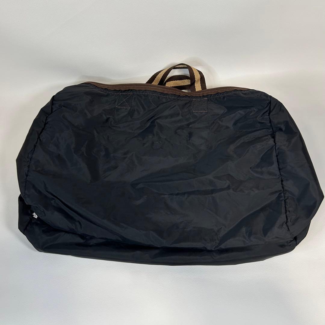 LeSportsac ラージウィークエンダー ボストンバッグ ブラウン 鍵付き