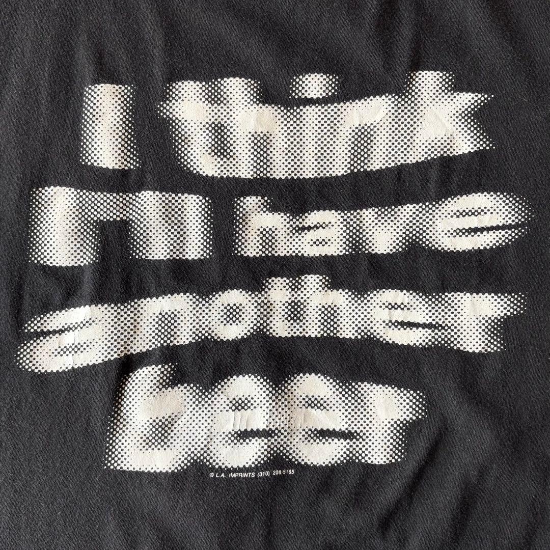 【スペシャル!!】90s モーションTシャツ XL ビール モザイク 文字 黒