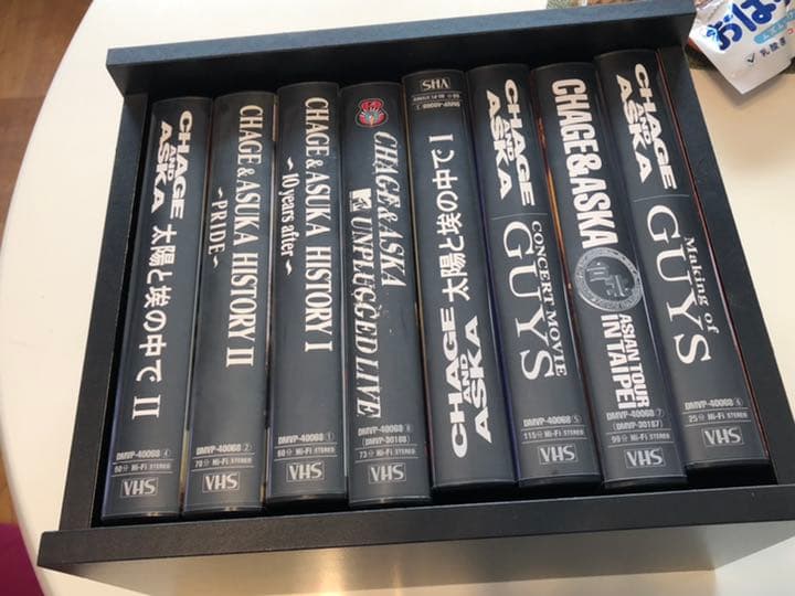 チャゲ＆飛鳥 ザ.ライブ 8本セット VHS 完品ラック 説明書付 送料無料