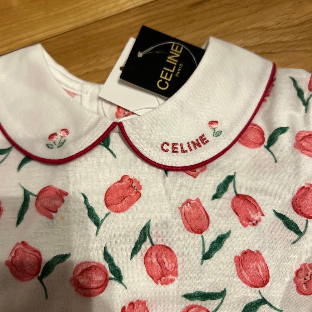 新品未使用タグ付き　レトロCELINE セットアップ　ワンピース　ヘアバンド付