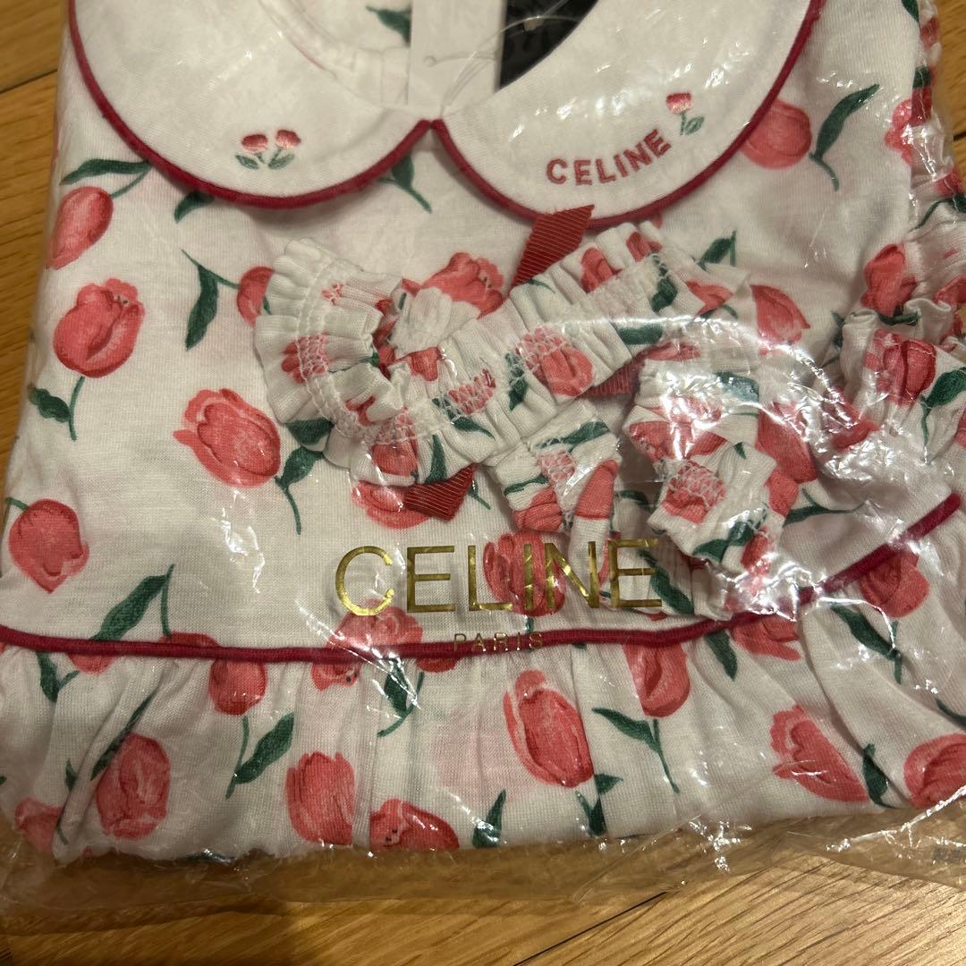 新品未使用タグ付き　レトロCELINE セットアップ　ワンピース　ヘアバンド付
