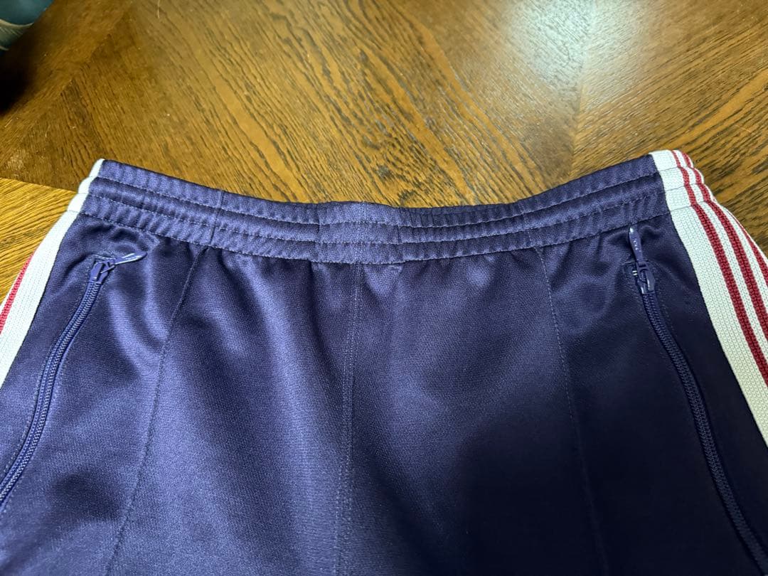 needles トラックパンツ ナロー M パープル×レッド