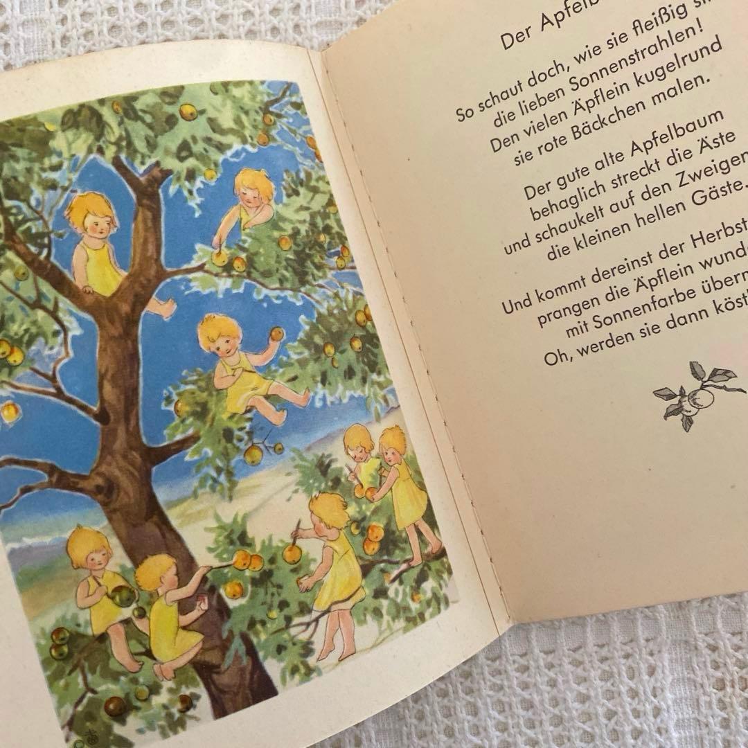 【希少】ドイツの小さな絵本 Nora Scholly太陽のお話 妖精 天使