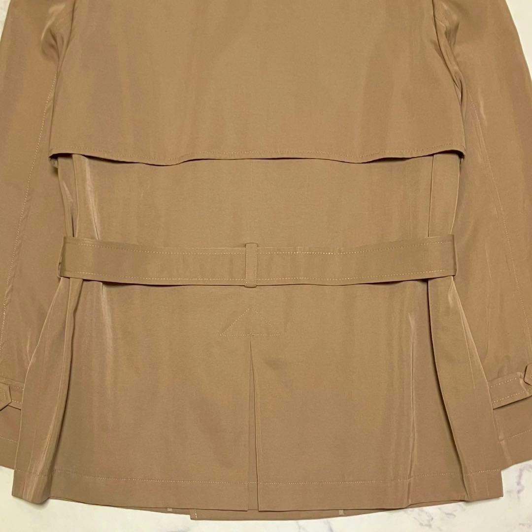 美品✨ネミカ レリアン ショート丈 トレンチコート 金ボタン ベージュ 薄手