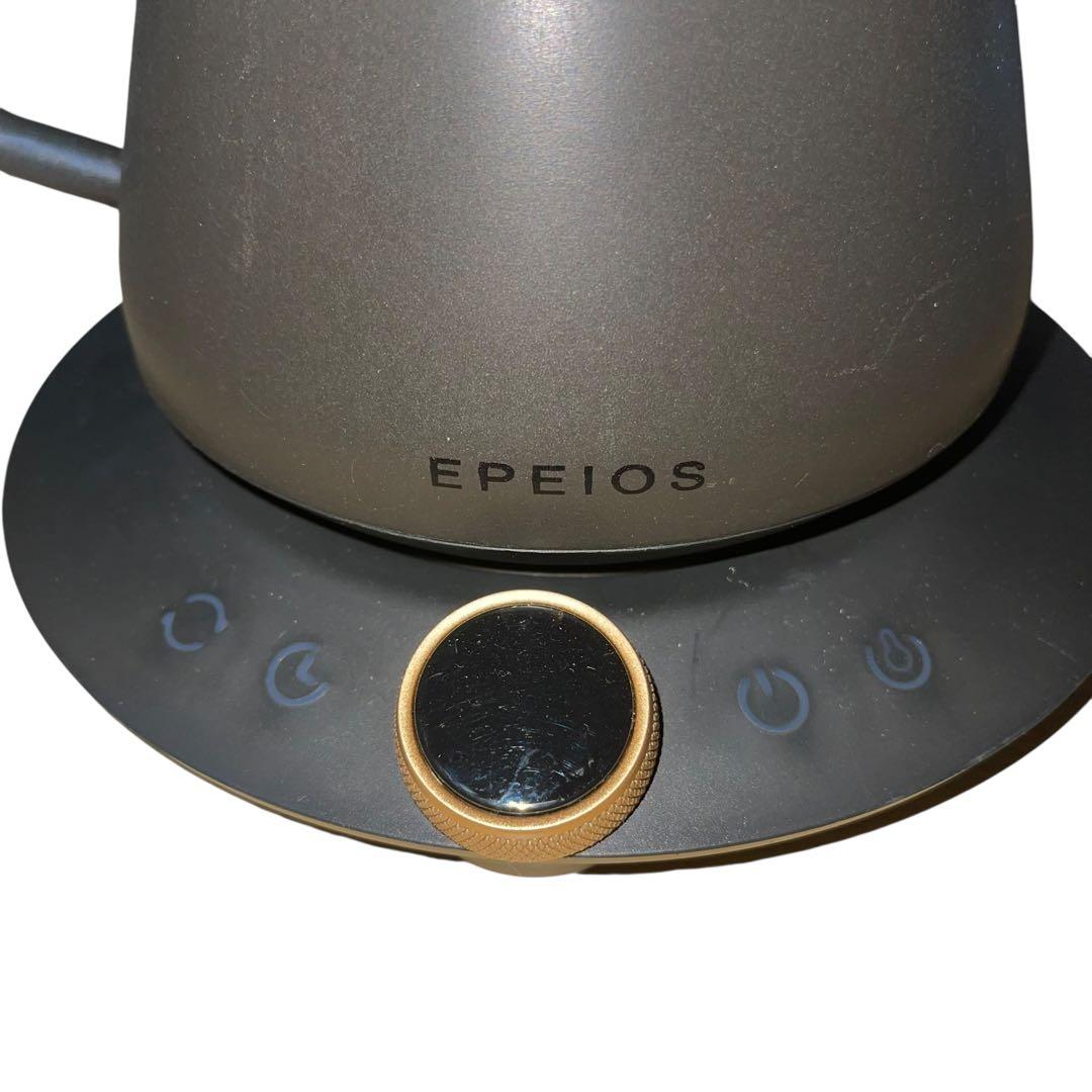 EPEIOS ブラック 電気ケトル 温度調整機能