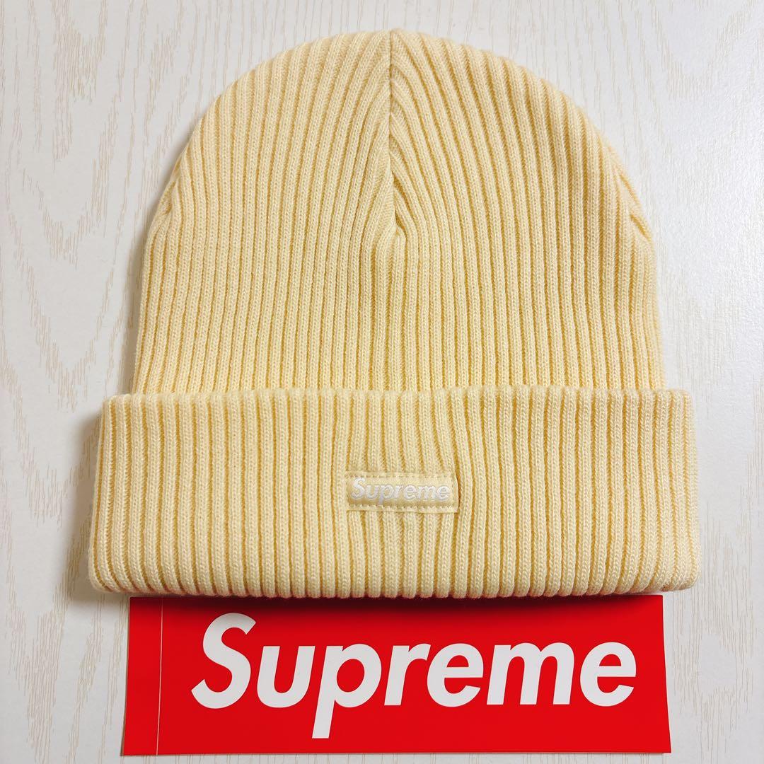Supreme ニット帽　ビーニー　シュプリーム　アイボリー　クリーム　ホワイト